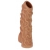 Телесная насадка с венками и открытой головкой Nude Sleeve S - 10 см. - KOKOS - в Волжском купить с доставкой