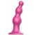 Розовая насадка Strap-On-Me Dildo Plug Beads size L - Strap-on-me - купить с доставкой в Волжском