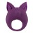 Фиолетовое перезаряжаемое эрекционное кольцо Kitten Kiki - Lola Games - в Волжском купить с доставкой