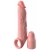 Телесная насадка-удлинитель 2 Inch Silicone X-tension with Strap - 20,3 см. - Pipedream - в Волжском купить с доставкой
