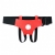Красные кожаные трусики для страпона - БДСМ Арсенал - купить с доставкой в Волжском