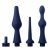 Набор из 3 универсальных насадок для анального душа Universal 3 Piece Silicone Enema Attachment Set - XR Brands - купить с доставкой в Волжском