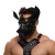 Черная кожаная маска «Собака» - Crazy Handmade - купить с доставкой в Волжском