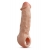 Телесная насадка-удлинитель Intrepid 9.25 Inch Realistic Penis Extender Sleeve - 23,5 см. - Blush Novelties - в Волжском купить с доставкой