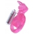 Розовая вибронасадка со стимулятор клитора   Язычок - Toyfa Basic - в Волжском купить с доставкой