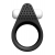 Чёрное эрекционное кольцо LIT-UP SILICONE STIMU RING 1 BLACK - Dream Toys - в Волжском купить с доставкой
