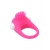 Розовое эрекционное кольцо с щеточкой LIT-UP SILICONE STIMU RING 5 - Dream Toys - в Волжском купить с доставкой