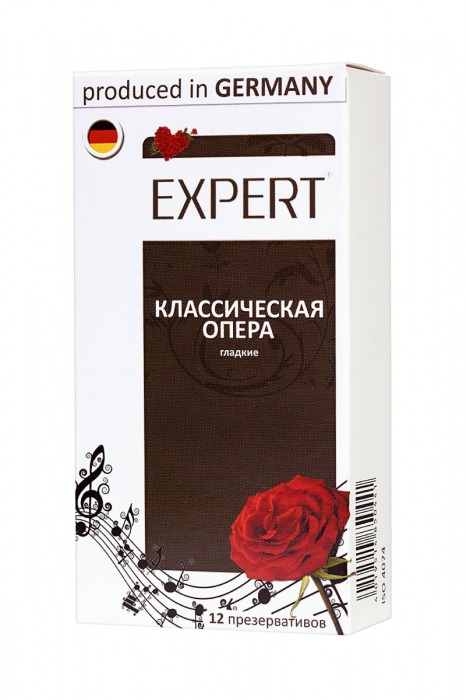 Гладкие презервативы Expert  Классическая опера  - 12 шт. - Expert - купить с доставкой в Волжском