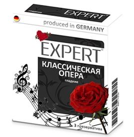 Гладкие презервативы Expert  Классическая опера  - 3 шт. - Expert - купить с доставкой в Волжском