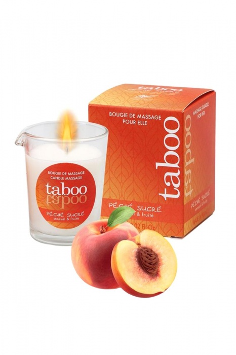 Массажное аромамасло с афродизиаками для женщин RUF Taboo Peche sucre - 60 гр. - RUF - купить с доставкой в Волжском