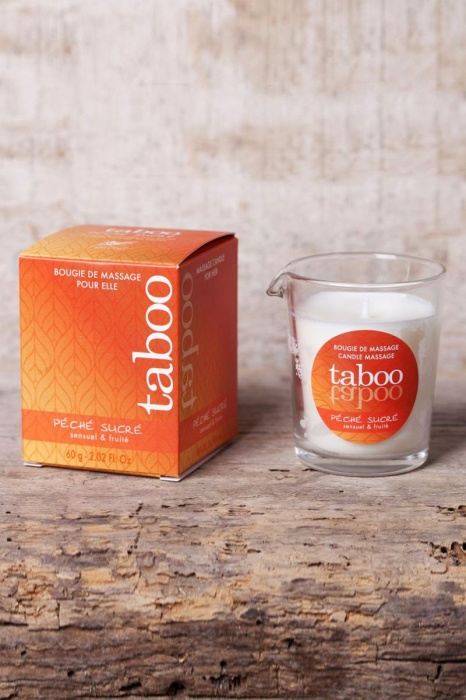 Массажное аромамасло с афродизиаками для женщин RUF Taboo Peche sucre - 60 гр. - RUF - купить с доставкой в Волжском