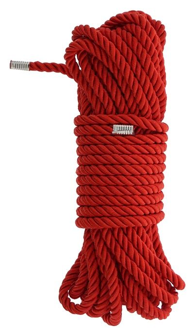 Красная веревка DELUXE BONDAGE ROPE - 10 м. - Dream Toys - купить с доставкой в Волжском