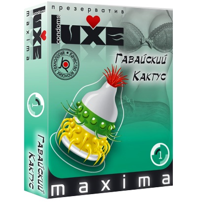 Презерватив LUXE Maxima  Гавайский Кактус  - 1 шт. - Luxe - купить с доставкой в Волжском