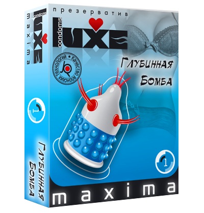 Презерватив LUXE Maxima  Глубинная бомба  - 1 шт. - Luxe - купить с доставкой в Волжском