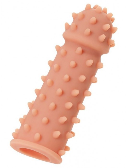 Телесная реалистичная насадка KOKOS Extreme Sleeve 03 с дополнительной стимуляцией - 12,7 см. - KOKOS - в Волжском купить с доставкой