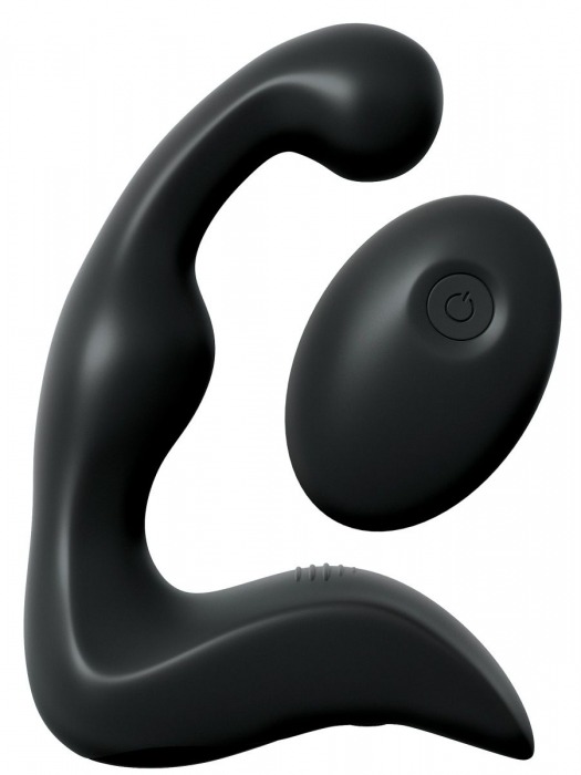 Черный вибромассажер простаты с пультом ДУ Control P-Spot Pro - Pipedream - в Волжском купить с доставкой