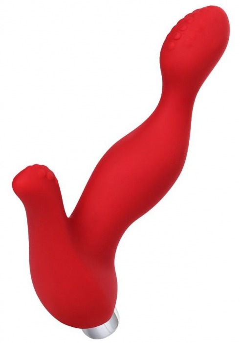 Красный силиконовый вибростимулятор простаты Proman - 12,5 см. - ToyFa - в Волжском купить с доставкой