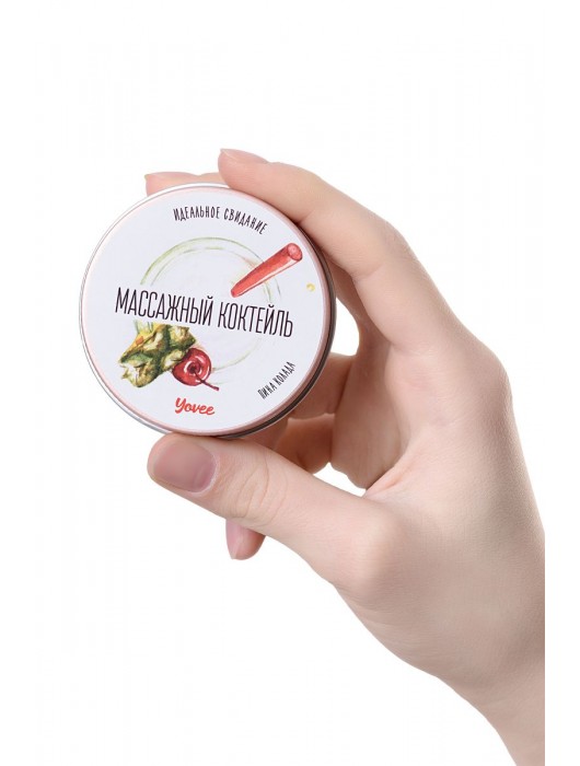Массажная свеча «Массажный коктейль» с ароматом пина колады - 30 мл. - ToyFa - купить с доставкой в Волжском