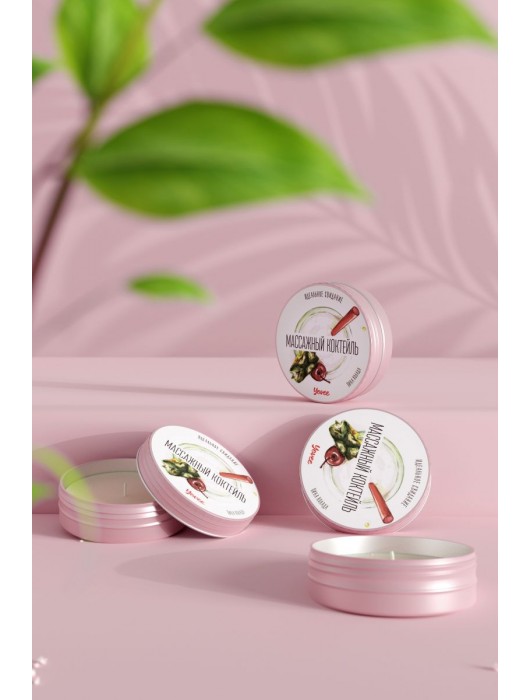 Массажная свеча «Массажный коктейль» с ароматом пина колады - 30 мл. - ToyFa - купить с доставкой в Волжском