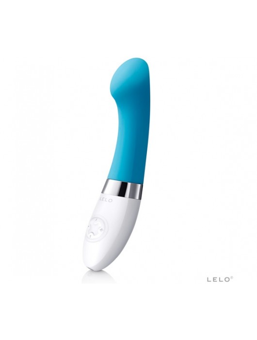 Голубой вибромассажёр Gigi 2 Turquoise Blue - Lelo