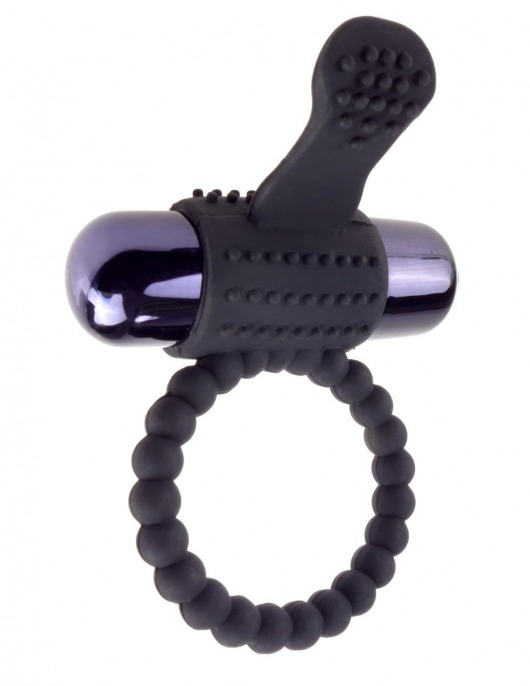 Черное эрекционное виброкольцо Vibrating Silicone Super Ring - Pipedream - в Волжском купить с доставкой