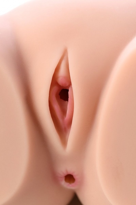 Мастурбатор-полуторс Cherry с вибрацией и двумя любовными тоннелями - KOKOS - в Волжском купить с доставкой