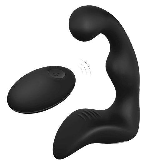 Черный вибромассажер простаты REMOTE BOOTY PLEASER - Dream Toys - в Волжском купить с доставкой