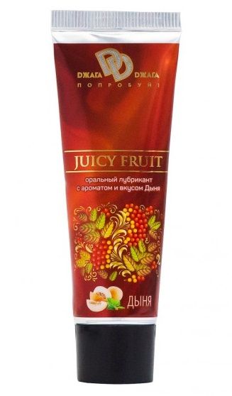 Интимный съедобный лубрикант JUICY FRUIT с ароматом дыни - 30 мл. - БиоМед - купить с доставкой в Волжском