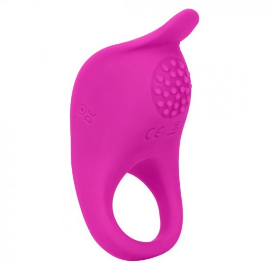 Ярко-розовое эрекционное виброкольцо Silicone Rechargeable Teasing Enhancer - California Exotic Novelties - в Волжском купить с доставкой