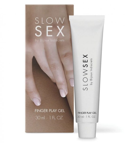 Гель для мастурбации с ароматом кокоса Slow Sex Finger Play Gel - 30 мл. - Bijoux Indiscrets - купить с доставкой в Волжском