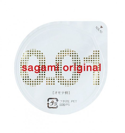Супертонкий презерватив Sagami Original 0.01 - 1 шт. - Sagami - купить с доставкой в Волжском