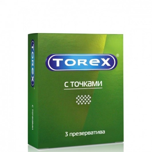 Текстурированные презервативы Torex  С точками  - 3 шт. - Torex - купить с доставкой в Волжском