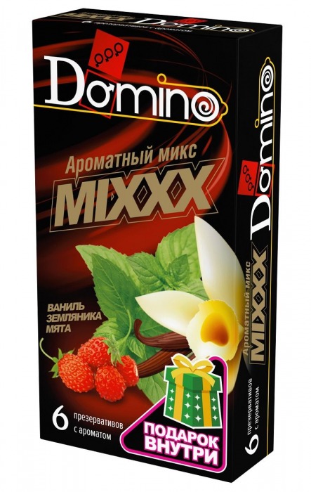 Ароматизированные презервативы DOMINO  Ароматный микс  - 6 шт. - Domino - купить с доставкой в Волжском