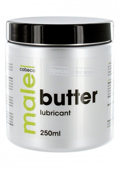 Анальный лубрикант MALE Cobeco Butter Lubricant - 250 мл. - Cobeco - купить с доставкой в Волжском