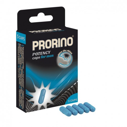 БАД для мужчин ero black line PRORINO Potency Caps for men - 5 капсул - Ero - купить с доставкой в Волжском