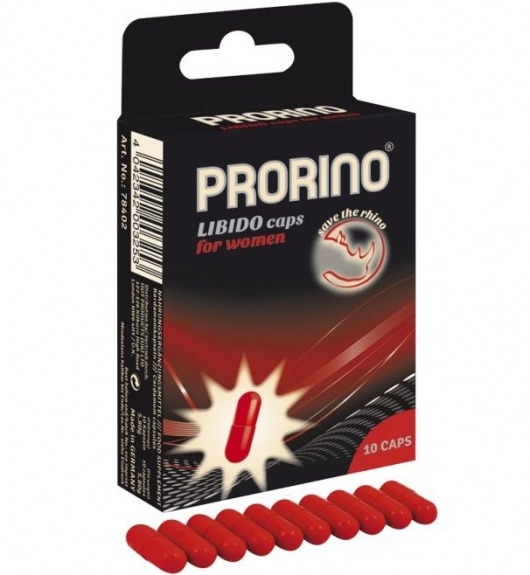 БАД для женщин ero black line PRORINO Libido Caps - 10 капсул - Ero - купить с доставкой в Волжском