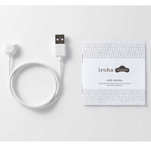 Белый вибромассажёр Temari Mizu - Tenga