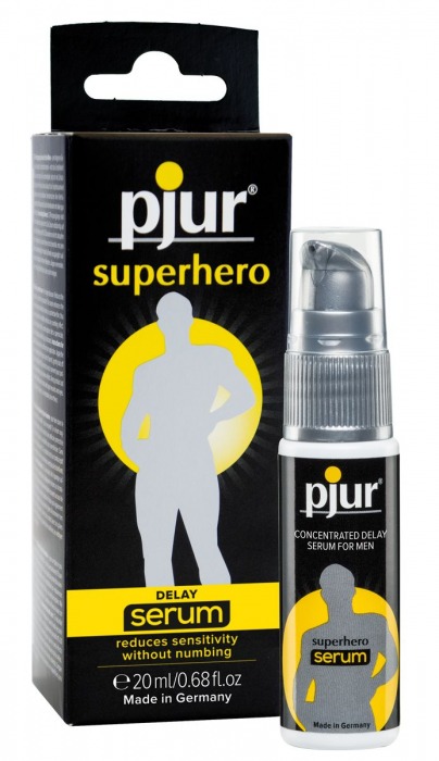 Сыворотка-пролонгатор pjur SUPERHERO Delay Serum - 20 мл. - Pjur - купить с доставкой в Волжском