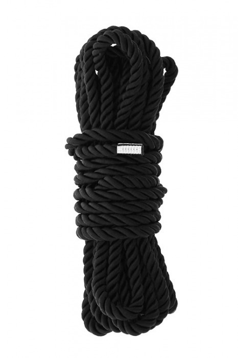 Черная веревка для шибари DELUXE BONDAGE ROPE - 5 м. - Dream Toys - купить с доставкой в Волжском