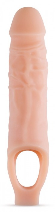 Телесный реалистичный фаллоудлинитель 9 Inch Silicone Cock Sheath Penis Extender - 22,86 см. - Blush Novelties - в Волжском купить с доставкой