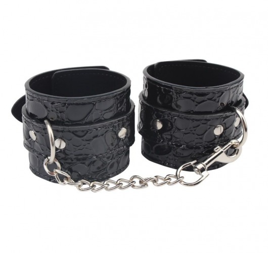 Черные наручники Be good Wrist Cuffs - Chisa - купить с доставкой в Волжском