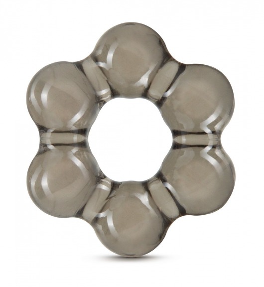 Дымчатое эрекционное кольцо Stay Hard Thick Bead Cock Ring - Blush Novelties - в Волжском купить с доставкой