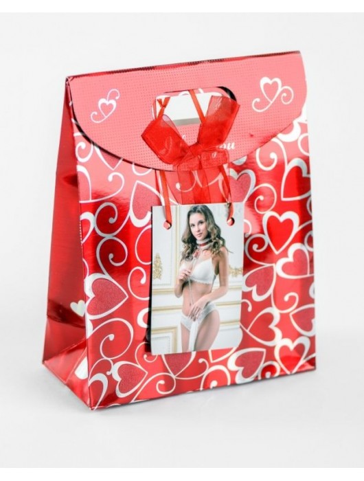 Бело-красный ошейник из натуральной кожи с нежным мехом - БДСМ Арсенал - купить с доставкой в Волжском