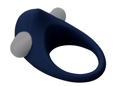 Гладкое синее эрекционное виброкольцо STIMU RING - Dream Toys - в Волжском купить с доставкой