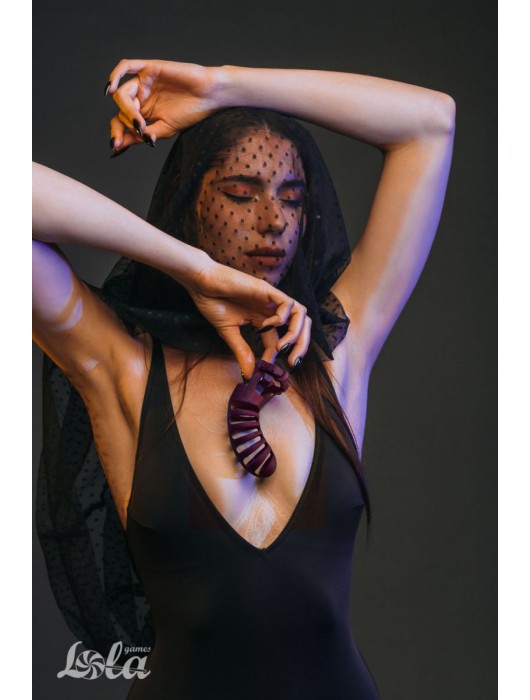 Мужской пояс верности бордового цвета Romello - Lola Games - купить с доставкой в Волжском