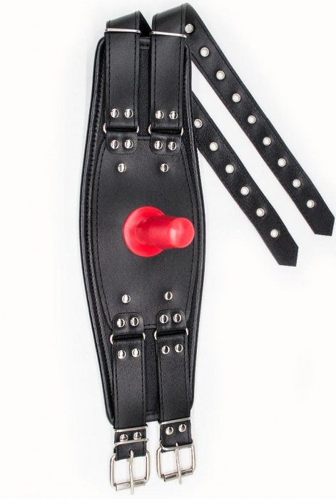Черный пояс на бедро  Люкс  с телесной насадкой - LOVETOY (А-Полимер) - купить с доставкой в Волжском