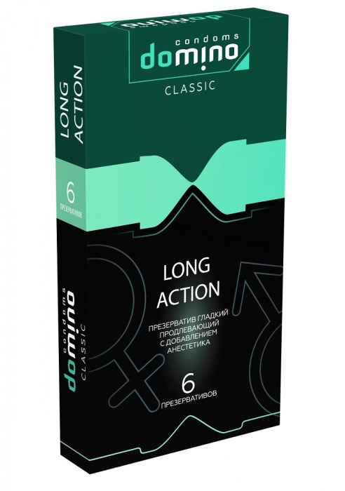 Презервативы с пролонгирующим эффектом DOMINO Classic Long action - 6 шт. - Domino - купить с доставкой в Волжском