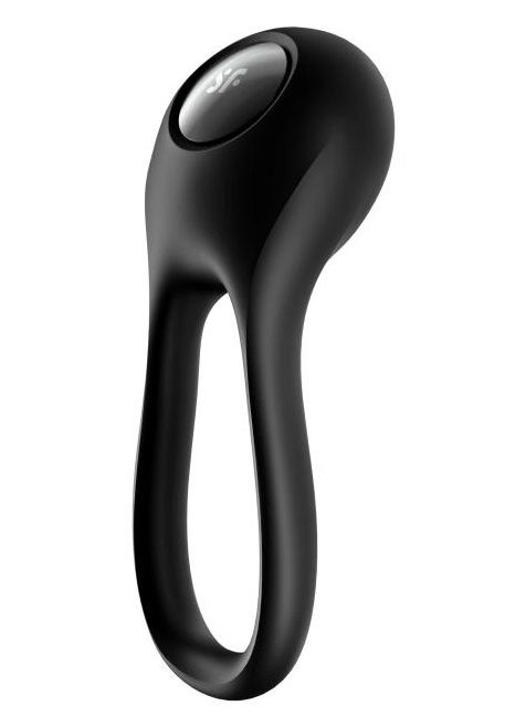 Черное эрекционное виброкольцо Majestic Duo - Satisfyer - в Волжском купить с доставкой