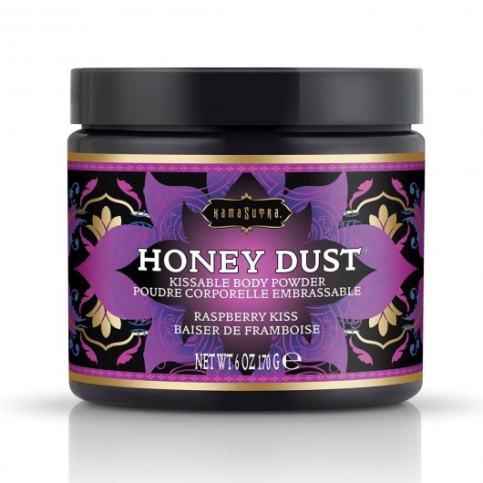 Пудра для тела Honey Dust Body Powder с ароматом малины - 170 гр. - Kama Sutra - купить с доставкой в Волжском