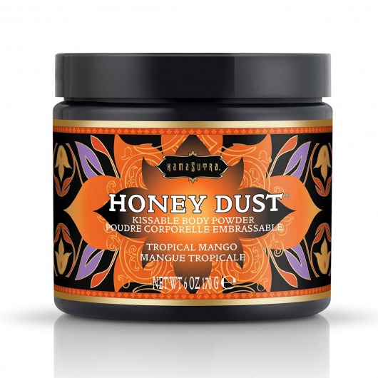 Пудра для тела Honey Dust Body Powder с ароматом манго - 170 гр. - Kama Sutra - купить с доставкой в Волжском